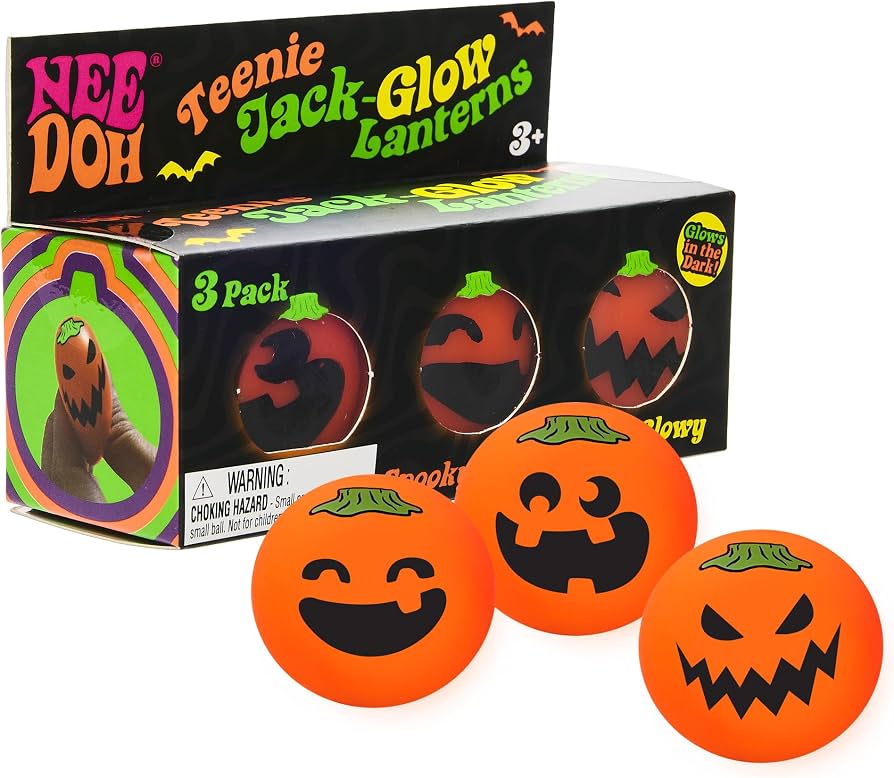 NeeDoh Teenie Jack-Glow Lanterns – 3-Pack