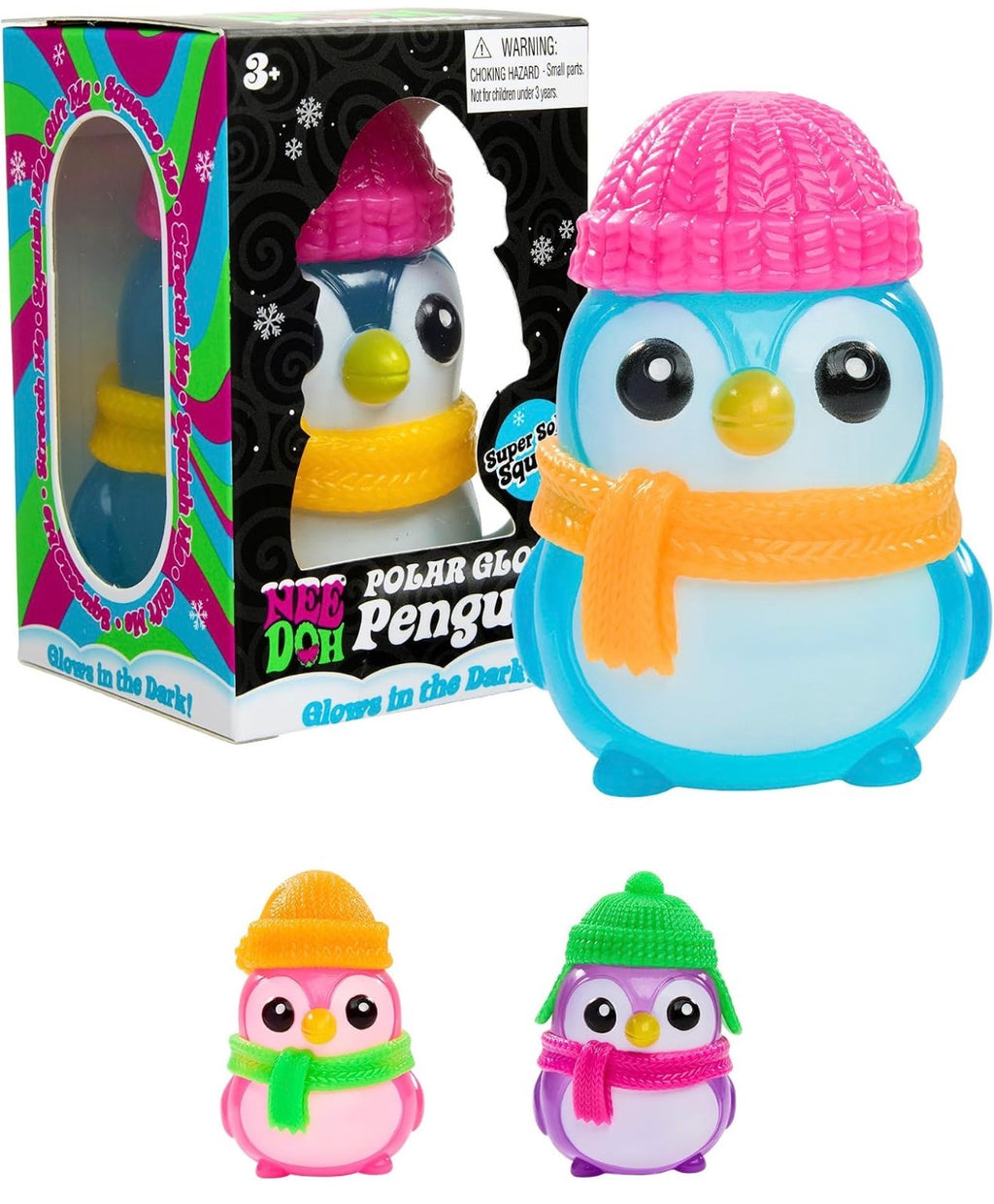 NeeDoh Polar Glow Penguin