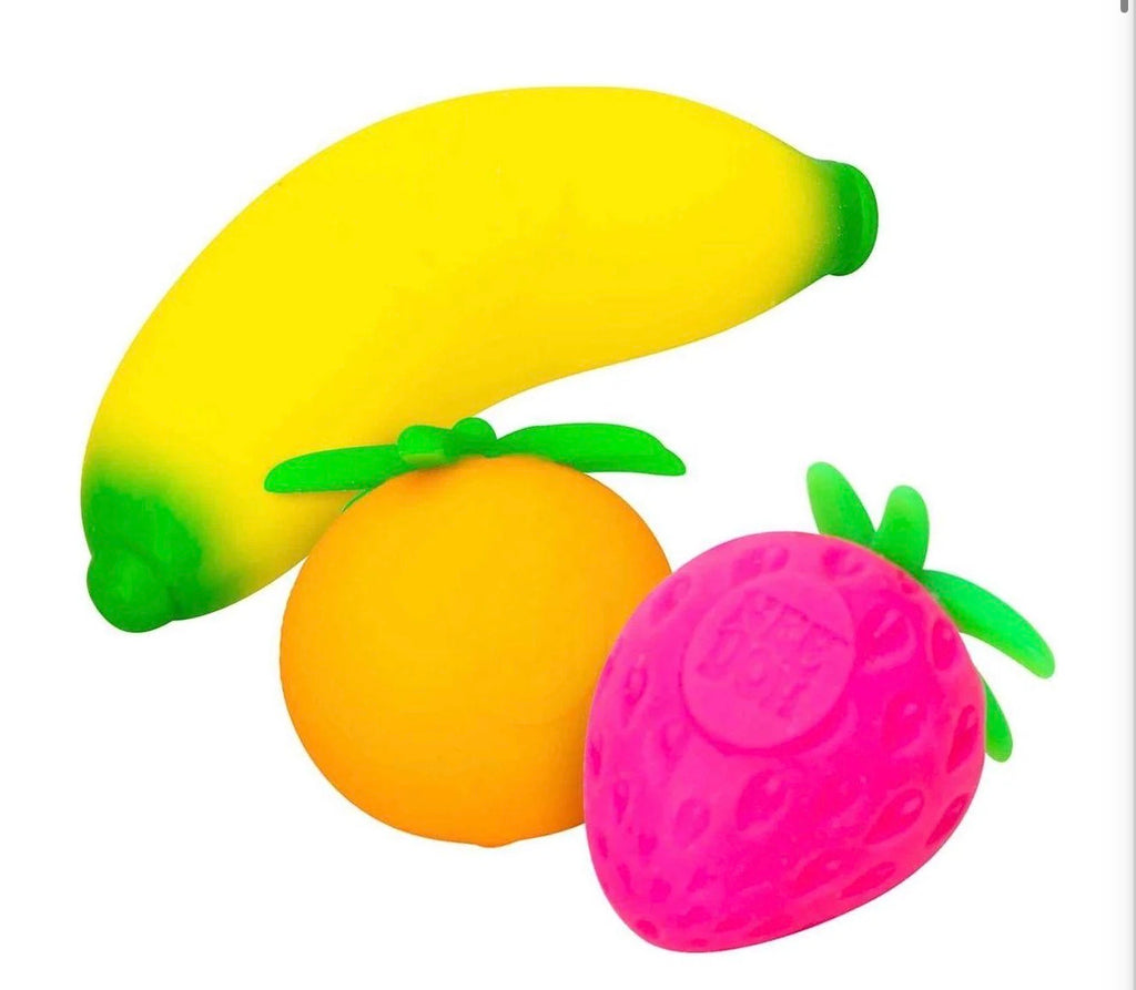 Banana strawberry and orange squishies