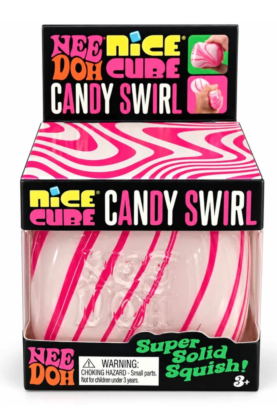 NeeDoh Nice Cube Candy Swirl packaging