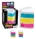 NeeDoh Peace O’ Cake colourful cake-shaped squishy toy