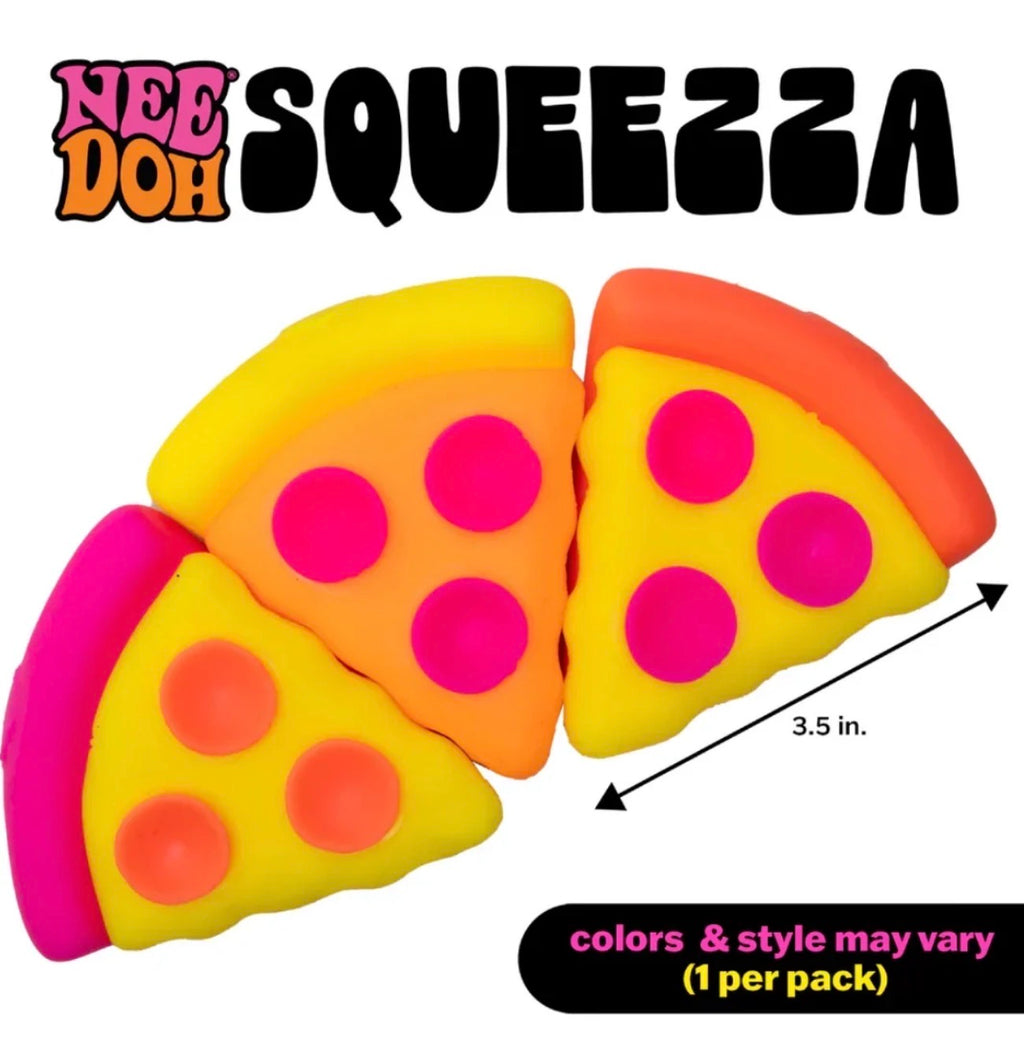 NeeDoh Squeezza pizza-shaped squishy toy